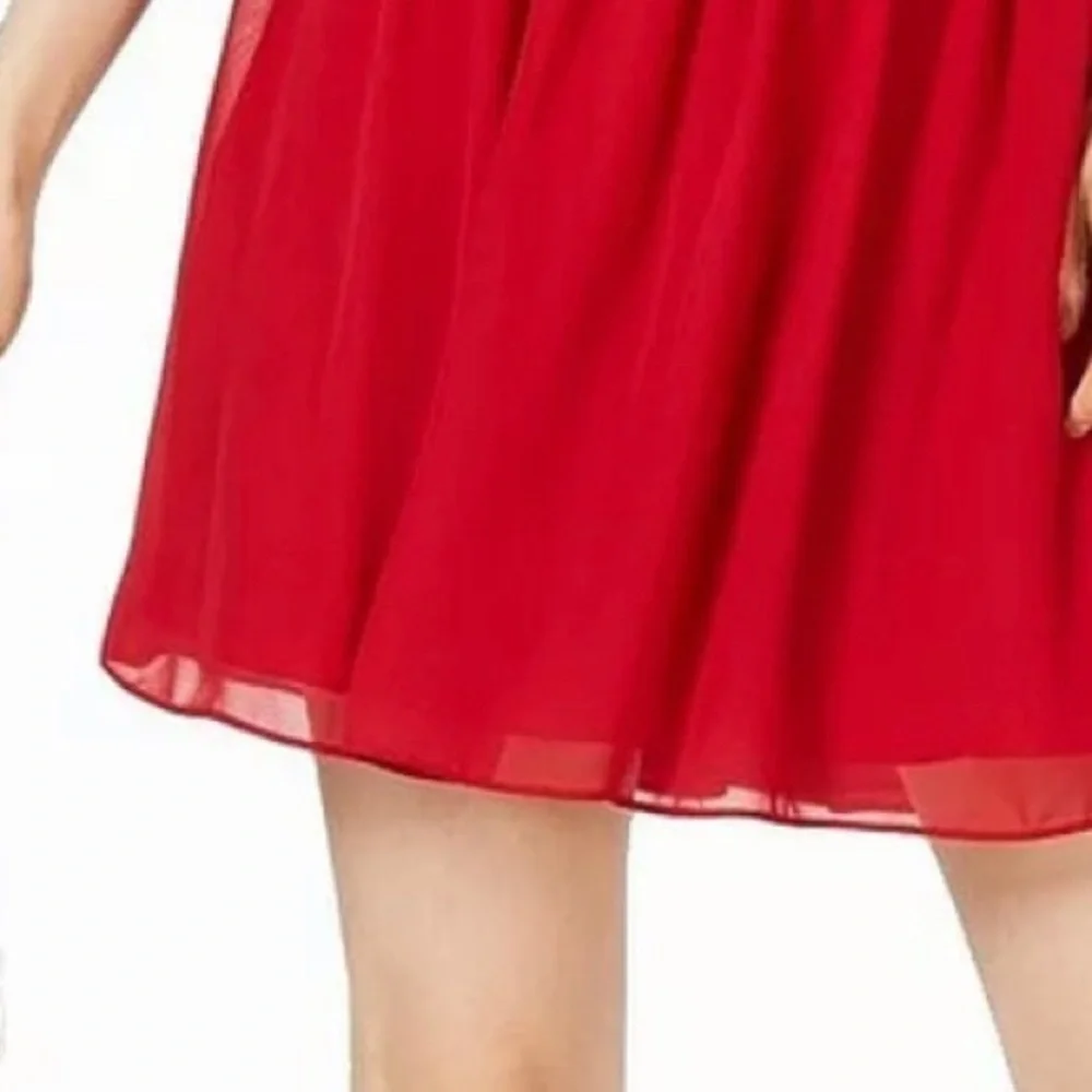 B. Darlin A-Line pleated chiffon skirt NWT 11/12 - Picture 2 of 3
